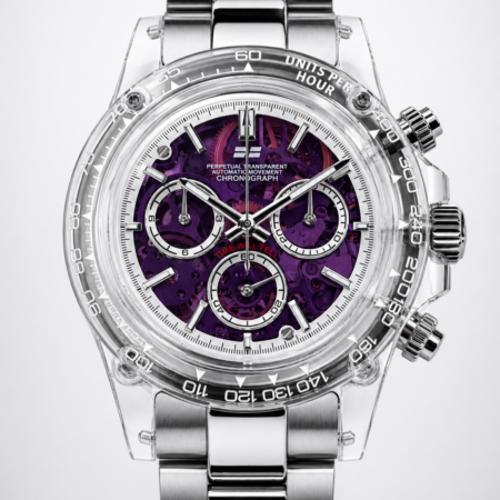 TIME WILL TELL Transparent Chronograph